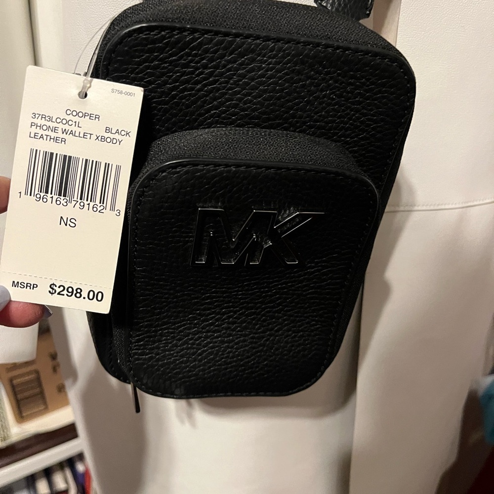 Michael Kors Black Leather Belt Bag